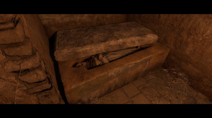 地下聖堂でバフォールの墓を探す