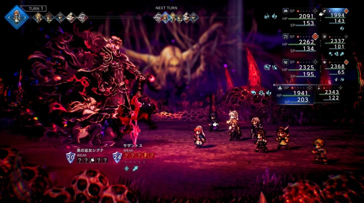 サザントス、黒の巫女シグナ